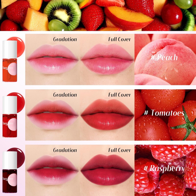 bayfree bayfree Lip Tint Stain Set, Lip Stain Long Lasting