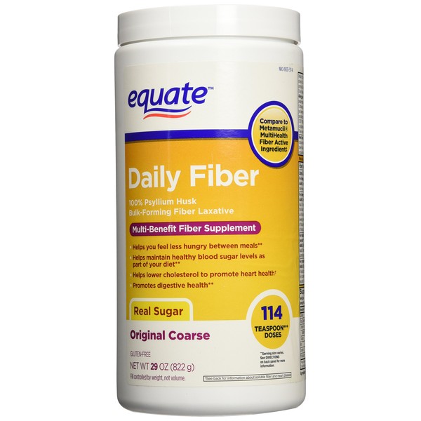 Equate Daily Fiber Multi-Benefit Fiber Powder, 114 Ct, 29 Oz
