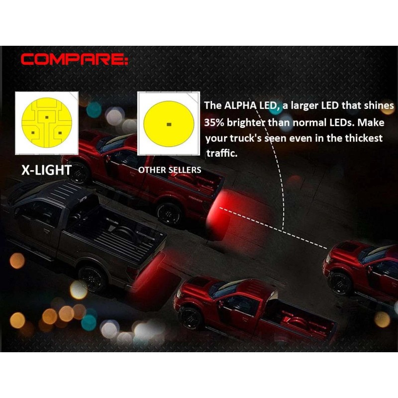 X-LIGHT RedLine 60" LED Tailgate Bar Turn Signal Light Truck