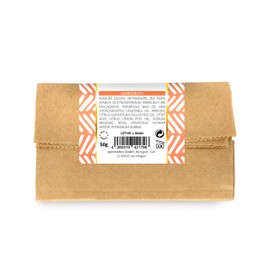 puremetics Zero Waste Shampoo Powder "Macadamia Orange" (50 g = 200 ml) for Oily Hair and Sensitive Scalp, Vegan and Plastic-Free