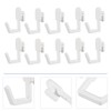 SOLUSTRE 20pcs Pegboard Hooks Kit J Shape Peg Hooks Plastic
