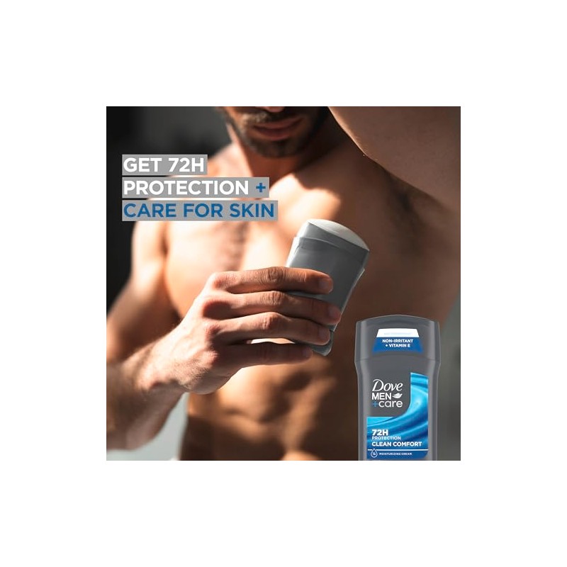 Dove Men+Care Men+Care Antiperspirant Stick, Clean Comfort, 2.7 oz, Twin