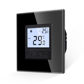 JIMEIDA Digital Programmable Thermostat Heating Black Floor Heating Chamber Constant Temperature Chamber for Electric Heating and Heating Temperature Control