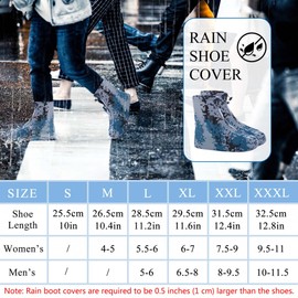Fundas impermeables para botas de lluvia, con control de arena, antideslizante, suela de goma de PVC, reutilizables, botas de lluvia, nieve, para ciclismo, al aire última intervensión, camping, pesca, jardín (XL, camuflaje azul)