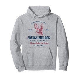 Retro Styled Vintage French Bulldog Pullover Hoodie