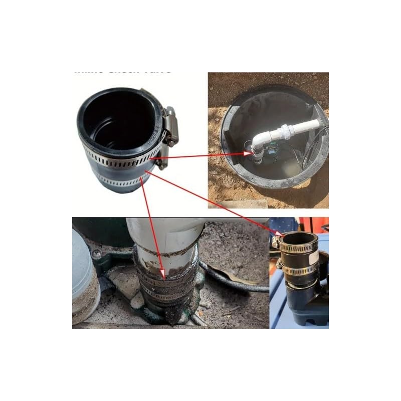 Flexible Rubber Coupling – Connects 2” to 1-1/2” No-Hub Cast
