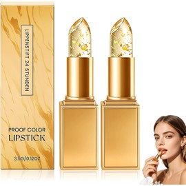 2PCS Labial Ajustable Por Ph Que Cambia De Color, Bálsamo Labial, Labiales En Barra Mate, Color Duradero, Hidratante, Resistente al Agua, un Regalo Ideal para Mujeres