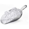 HORNO 12oz Silver Cast Aluminum Shovel Scoops，Ideal for Ice Cube,