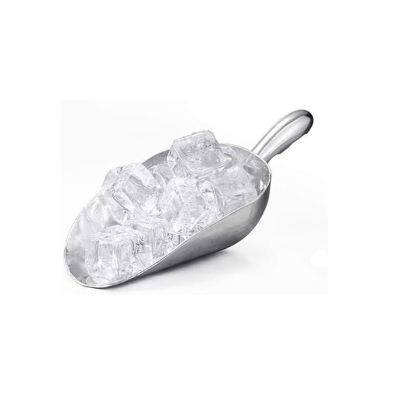 HORNO 12oz Silver Cast Aluminum Shovel Scoops，Ideal for Ice Cube,