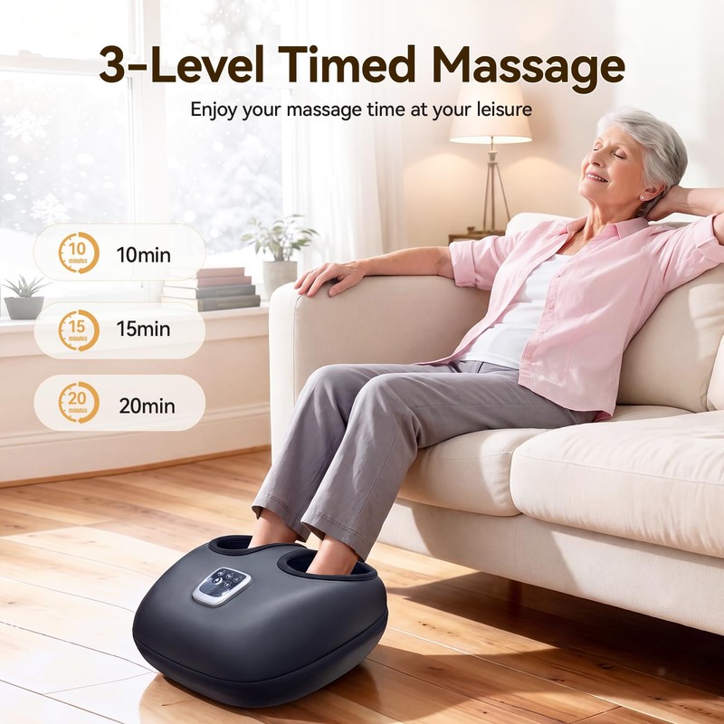 Shiatsu Foot Massager with Heat, Relaxes the Feet, Fits up