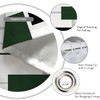 Kikiry Green Black Shower Curtain 60''W x 72''L Abstract White