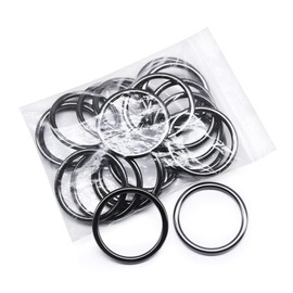 20PCS O Ring Buckle electroplated Zinc Alloy O-Rings Tone for Hardware Bags Belts Craft DIY Accessories(gun metal, 35mm(1.38in)), Gun Metal, 35mm(1.38in)