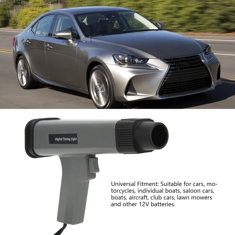 Digital Engine Timing Light, Inductive Strobe Timing Light, 12V Ignition