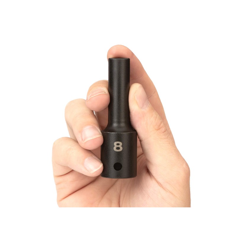 TEKTON 1/2 Inch Drive x 8 mm Deep 6-Point Impact