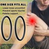 4 Stück Patellasehnen-Stützgurt, Silikon Patellaband Elastisch Stabilisator Patella-Kniebandage für Damen