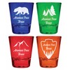 Aransas Pass Texas Souvenir 4-Pack Multicolor Engraved Round Shot Glasses