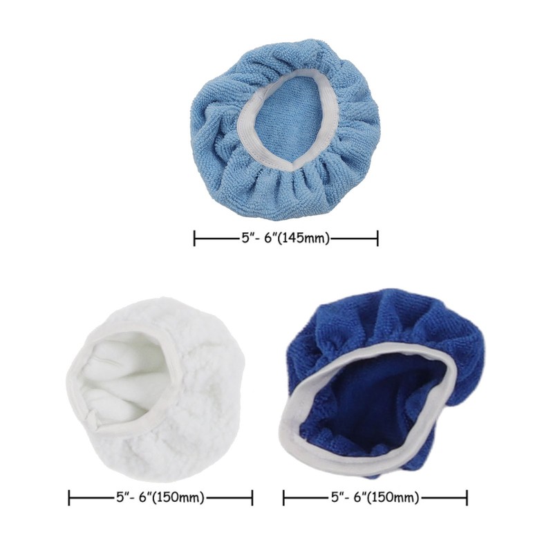 12pcs Car Polishing Pad Bonnet Set Strong Adsorbing Microfiber Synthetic