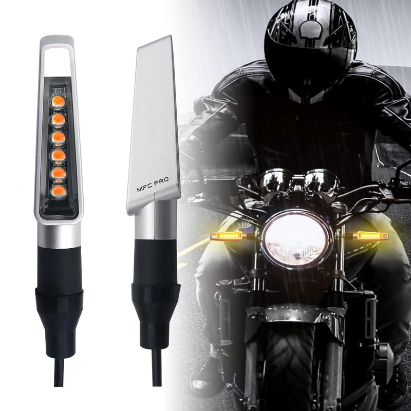 KOPPANG Motorcycle, Flowing Turn Signal, 6 LED, Motorcycle, E-Bike, Vehicle