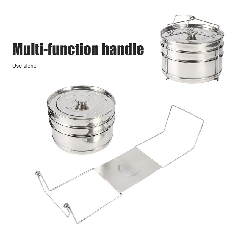 Stackable 3 Tier Food Steamer Pan Stainless Steel Steamer Pot
