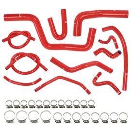 G-PLUS Silicone Radiator Hose Kit Compatible with Honda/Acura Integra DC4 DB7 RS LS GS SE with B18B1 Engine 1994-2001 Red