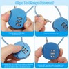 PATIKIL 2 Pack 3 Digit Combination Lock,Round Helmet Padlock Cable