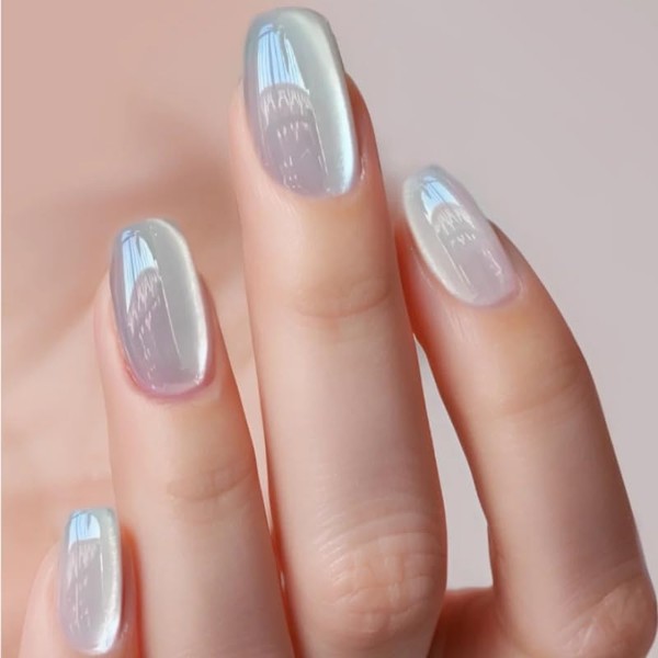 Press On Nails, Cat Eye‘s Beauty Pattern in Glue on