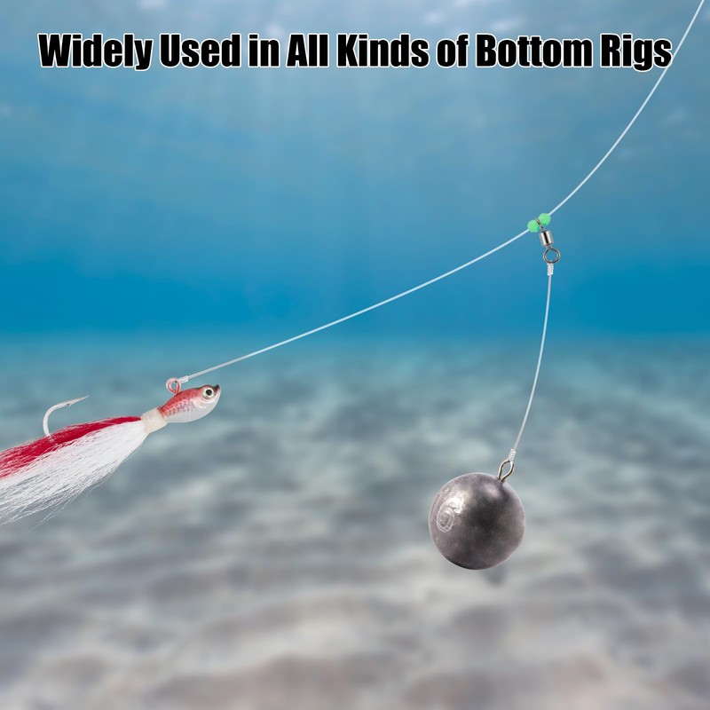 Dr.Fish Cannonball Sinkers Saltwater Ocean Fishing Weights Trolling Downrigger Weights