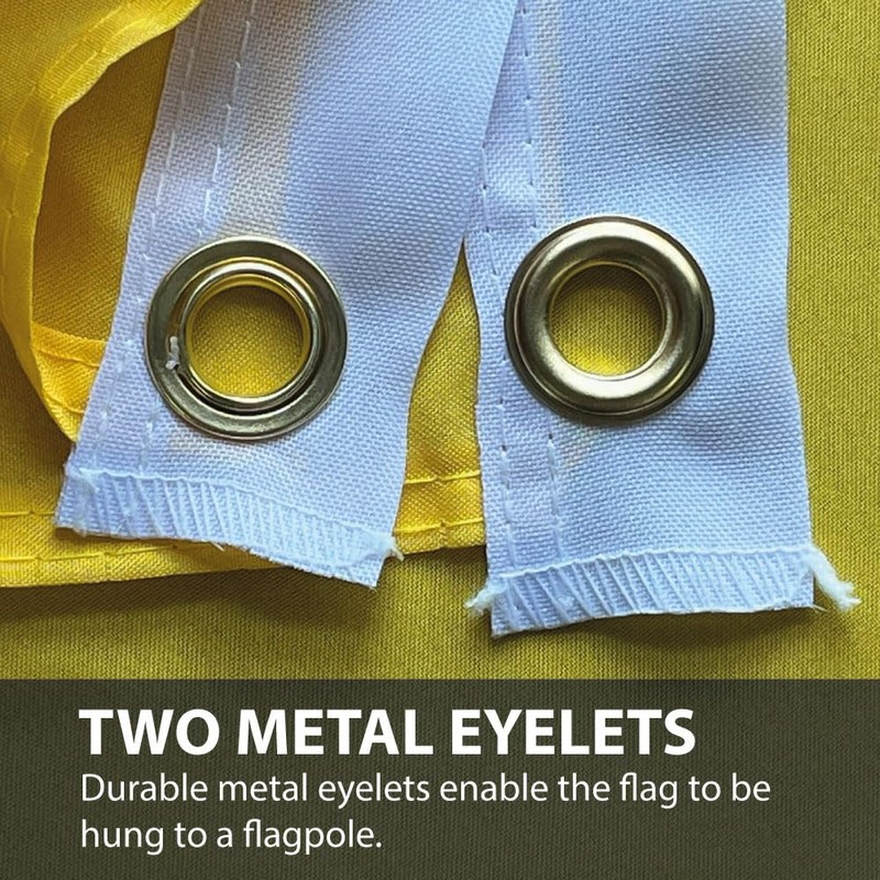 NWFlags Plain Yellow Flag 18" x 12" 75d Premium Polyester