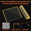 Gabotrie 8 Pack Acrylic Sign Holders with Golden Border, Double