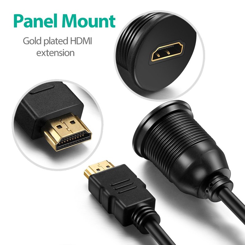 ICESPRING HDMI Panel Flush Mount Cable - 1 Meter 3ft