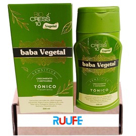 biocress 10 tonico tratamiento capilar tonico baba vegetal anticaída natural 200ml biocress 10