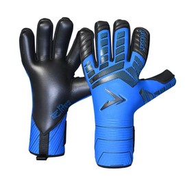 Precision Elite 3.0 Grip Goalkeeper Gloves, 4 mm Blue NB Grip Latex Palm, Super Lite Negative Cut, All Weather Strapless or Strapped Fit, 6