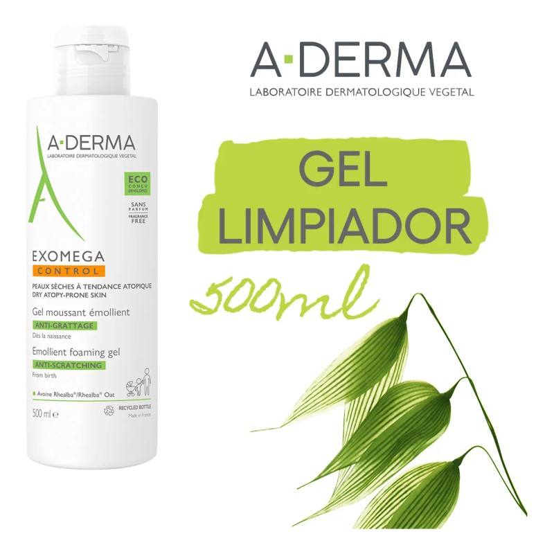 Gel Limpiador A-derma Exomega Control 500ml