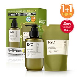 Ryo Root:Gen For Women Hair Loss Care Shampoo 353ml Double Pack - [SET] Shampoo 353ml Double Pack