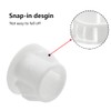 Qjaiune 1/2 Inch / 13mm Hole Caps White Plastic Hole