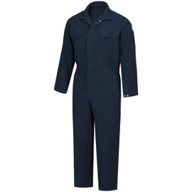 Bulwark FR Size Midweight Cooltouch 2 FR Deluxe Coverall, Navy, Large/Tall