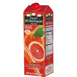 Mongibello 100% Fresh Squeezed Italian Juice (Blood Orange), Pack 3