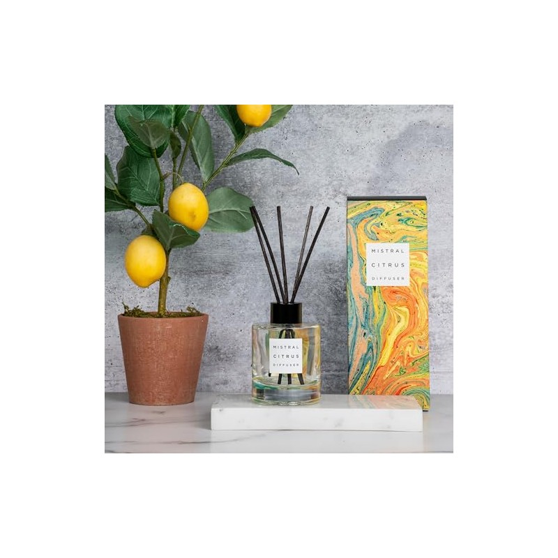 Mistral Heritage Collection Home Fragrance Diffuser, White Flowers, 4 Fl