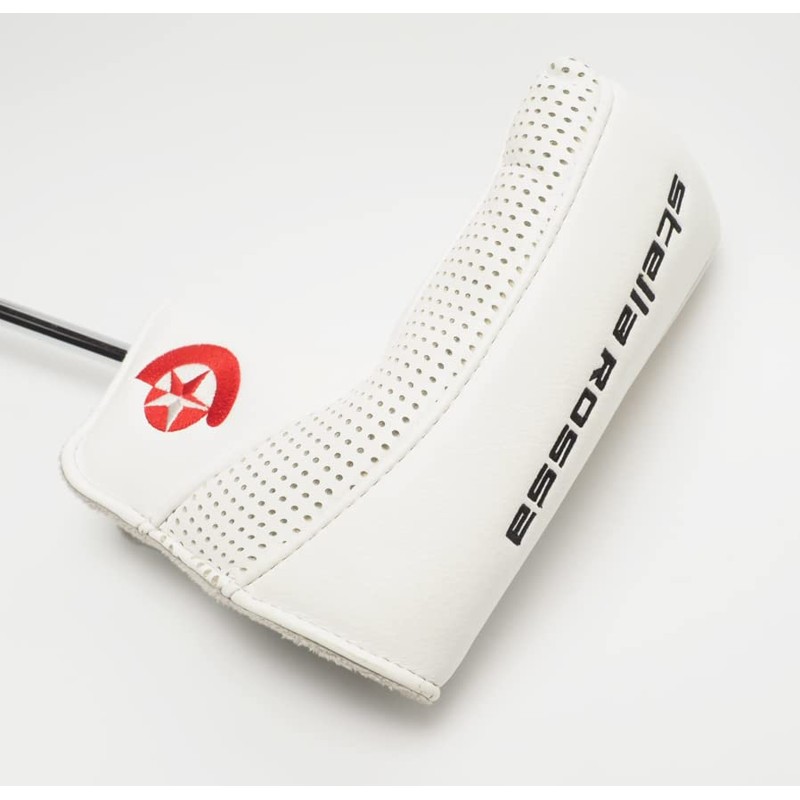 STELLA ROSSA Stellarossa Pin Putter Headcover Faux Leather White Embroidered