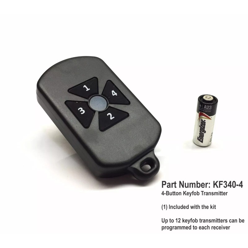 GAMA Electronics RF Remote Control Transmitter Receiver 4 Functions -