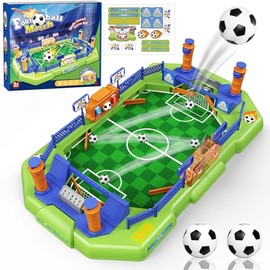 Fortand Soccer Board Game for Kids, Mini Foosball Table Game for Boys & Girls Ages 3 4 5 6 7 8-12, Finger Football Pinball Interactive Table Games Indoor Sports Soccer Toy Birthday Gifts for Kids 5-8