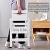 Folding Step Stool Step Ladder 3 Tier, Multi-Functional Folding Solid