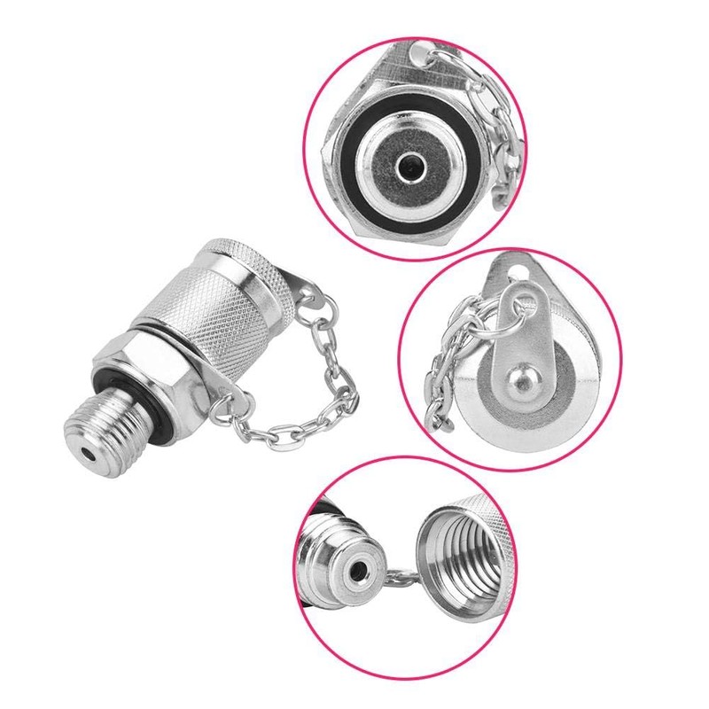 Hydraulic Coupling Set, Hydraulic Test Connection, G1/4-M16x2 Hose Fitting Adapter,