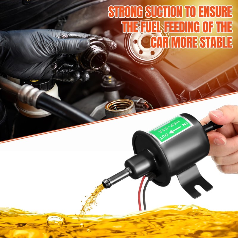 Threlaco 2 Pcs Electric Fuel Pump Kit 12v Universal Low
