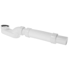 Uonlytech Bathtub Shower Drain Flexible Freestanding Tub Drain Kit Low Profile Flat P-Traps for Bathtub Shower Drain