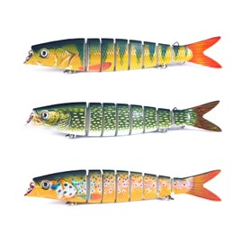 9Tong Multi Jointed Fishing Lure Topwater Slow Trout Swim Bait Sinking Freshwater Bionic Fishing Lures Saltwater Realistic C2-13.5cm,21g