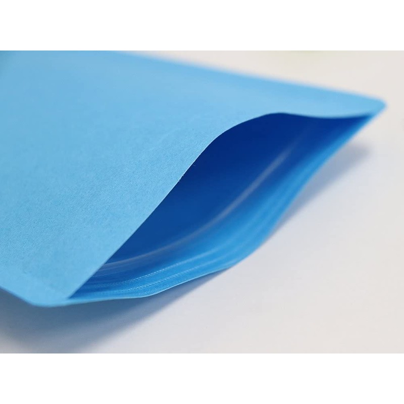 Seinichi 3 Sided Zipper Bags, LamiZip Zip Mail, Blue, 50