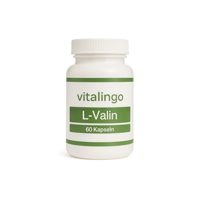 L-Valine Capsules - 60 Capsules of 500 mg
