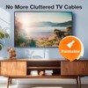 Delamu Canaletas para Cables Pared, Kit de Gestión de Cables