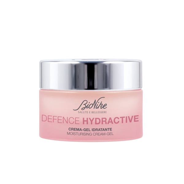 Bionike Defence Hydractive Moisturizing Gel Detoxifying and Antioxidant Face Cream for Normal Sensitive Skin, Strengthens and Moisturizes Deeply, Gives Brightness for Up to 48 Hours, 50 ml